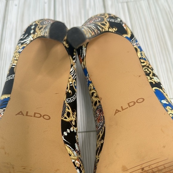 Aldo Kriss Heels Womens Aldo Multicolored Patterned Pumps Shoes Size 8M - Picture 9 of 13